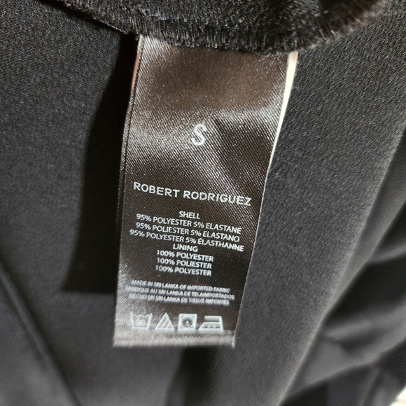 Robert Rodriguez V Neck Draped Layerd Dress - Picture 8 of 8